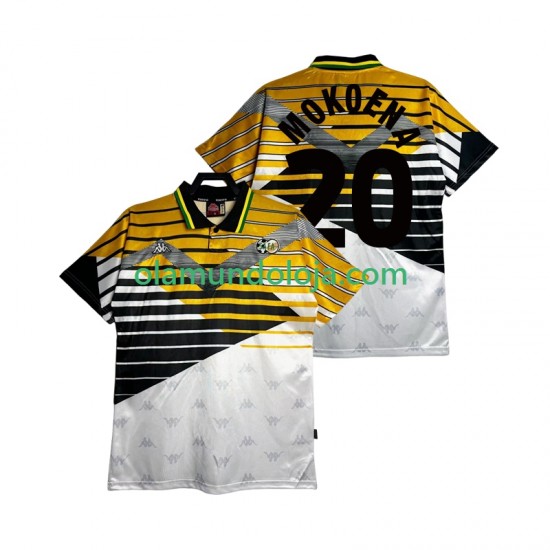 Camisola África do Sul MOKOENA 20 Retro Homem Equipamento Primeiro 1994 Manga Curta